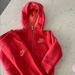 Baby Girl Pink Nike Outfit Size 18 months